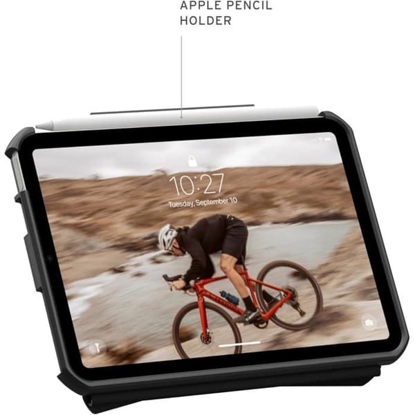 Étui til iPad mini 6/7 - UAG - Folio Antichoc - Sort - Let beskyttelse - Standfunktion