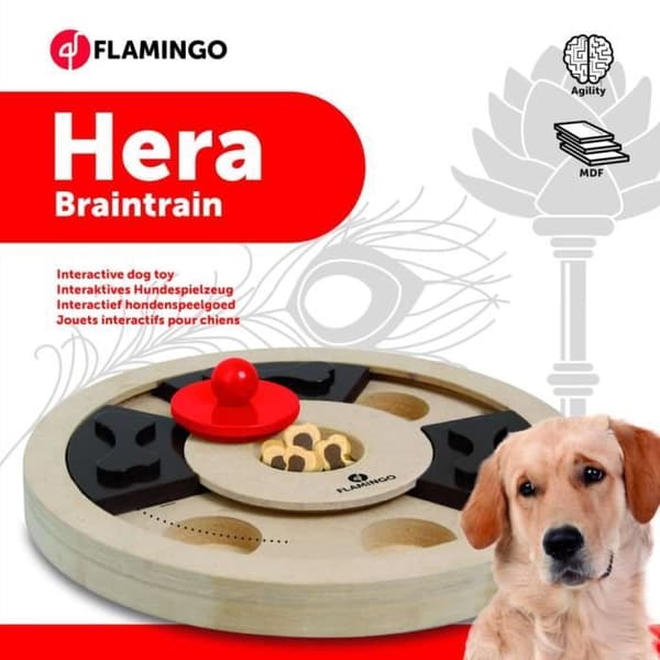 FLAMINGO Hjerne træningslegetøj Hera 25 cm Træ