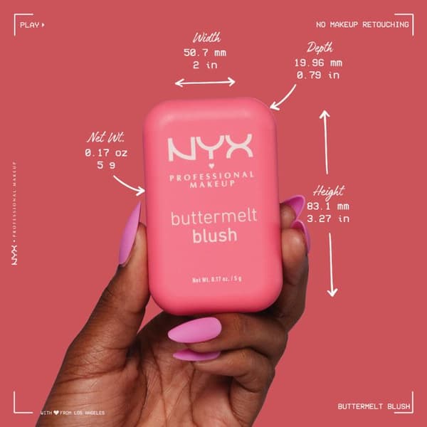 NYX Professional Makeup Buttermelt Blush Blush MIN HALV
