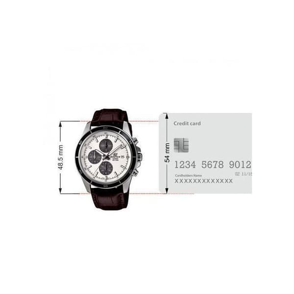 Ur - CASIO - Edifice EFR526L-7A - Brun læder - Rustfrit stål - Let vandtæt