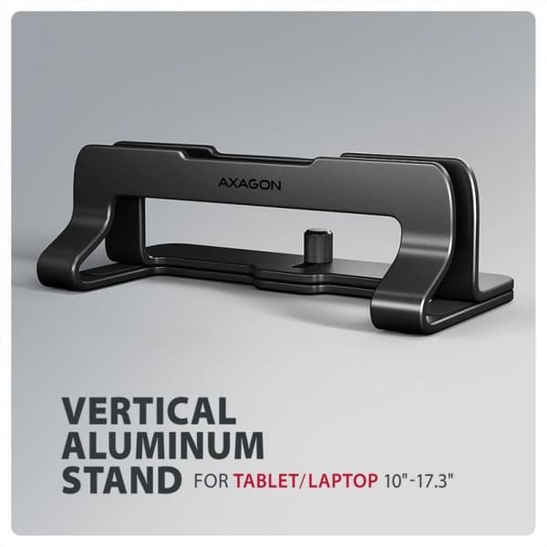 Støtte pc - støtte tablet Axagon laptop stativ stnd-vb justerbar bredde sort