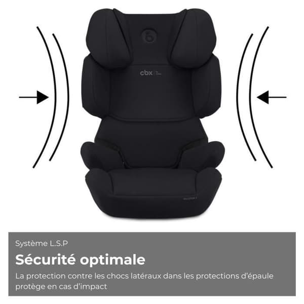 Auto stol Cbx by Cybex Solution X i-Fix 3 til 12 år - 15 til 50 kg - 100 til 150 cm - Sort