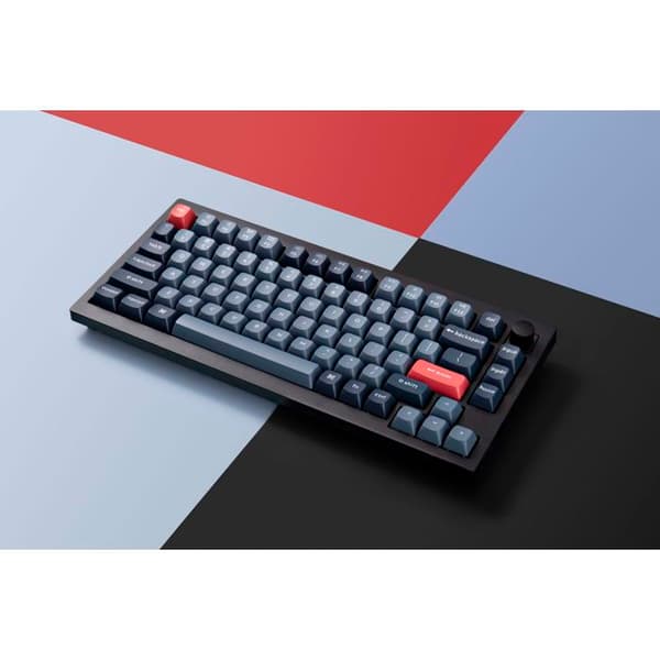 Keychron V1 Max Udskiftelig RGB Baggrundsbelysning Banan Switch - Sort - Knob Version, US