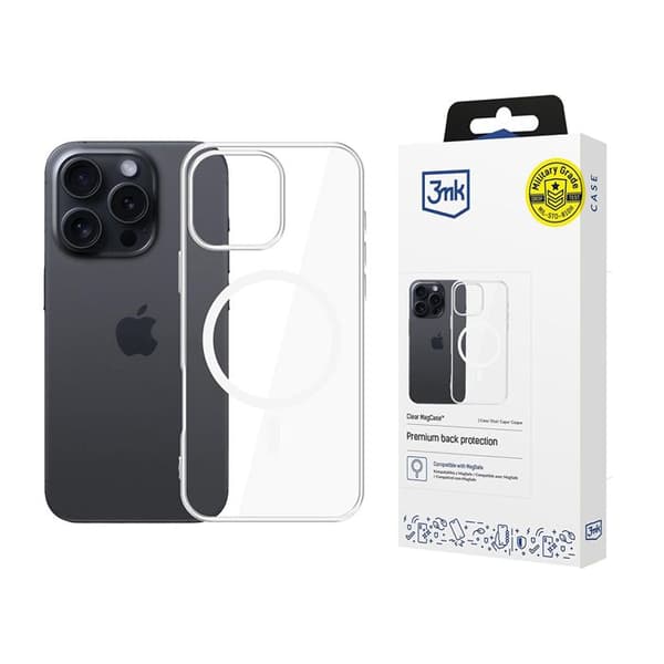 3mk Clear MagCase til iPhone 16 Pro - Transparent