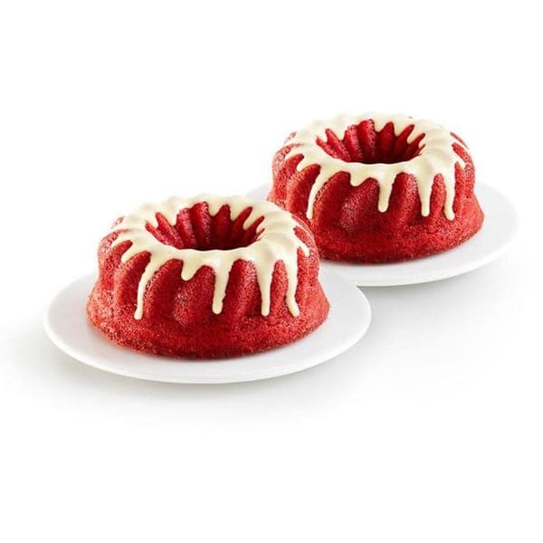 LEKUE Silikoneforme til kager Lékué Mini Savarin 15 cm | 2 stk.