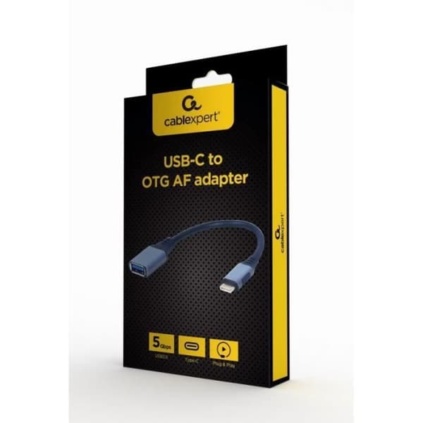 USB OTG-adapter - Gembird - 8716309121392 - Type-C til USB A - USB 3.0 - Metalhus