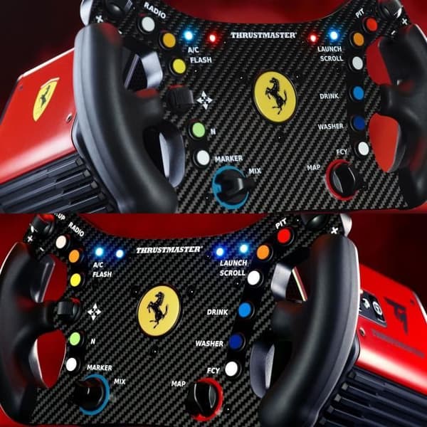 Rat - THRUSMASTER - Ferrari 488 GT3 Wheel Add-On - Sort og Rød