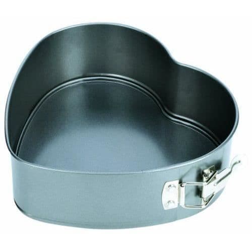 Kantet bageform - Tescoma - Delicia - Hjerteformet - 22 cm - Grå