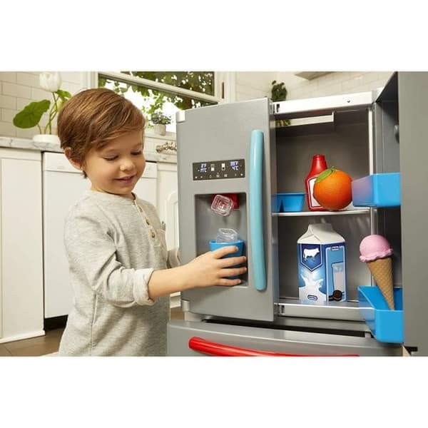 Little Tikes - My First Electronic Fridge - Interactive & Realistic with Sounds - Simulation Hushållsapparat för