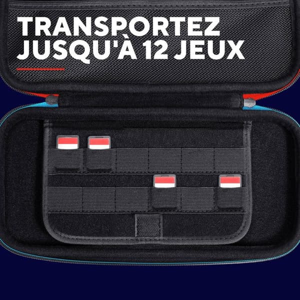 Pung til Nintendo Switch 2 - TRUST - GXT 1251 - Stødabsorberende - Plads til 4 Joy-Cons - Sort