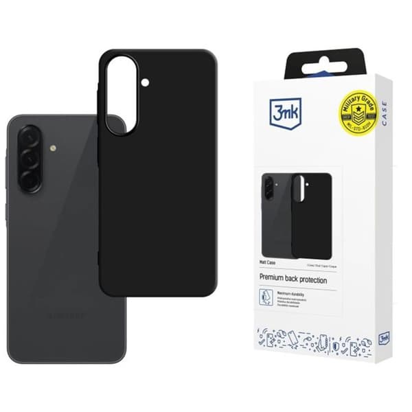 3mk Matt Cover til Samsung Galaxy A57 - Sort