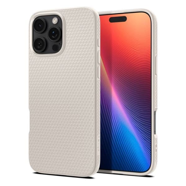 Spigen Liquid Air Cover til iPhone 16 Pro Max - Naturlig Titanium