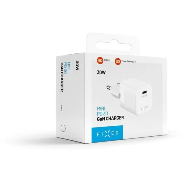 Lader - strømadapter Fixed Mini fast lader 1x USB-C 3A (FIXCG30M-C-WH)