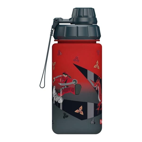 Step by Step Rød Mørkegrå Vandflaske - Trinkflasche Warrior 332714