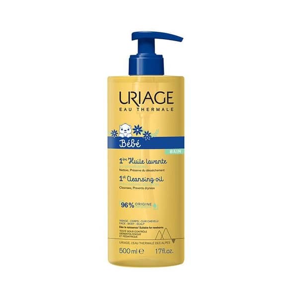 Uriage Bébé 1:a Tvålolja Ansikte Kropp 500ml