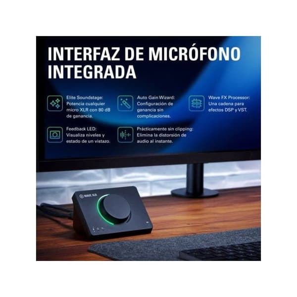 Elgato Wave XLR MK.2 USB lydinterface med DSP mixer og LED feedback