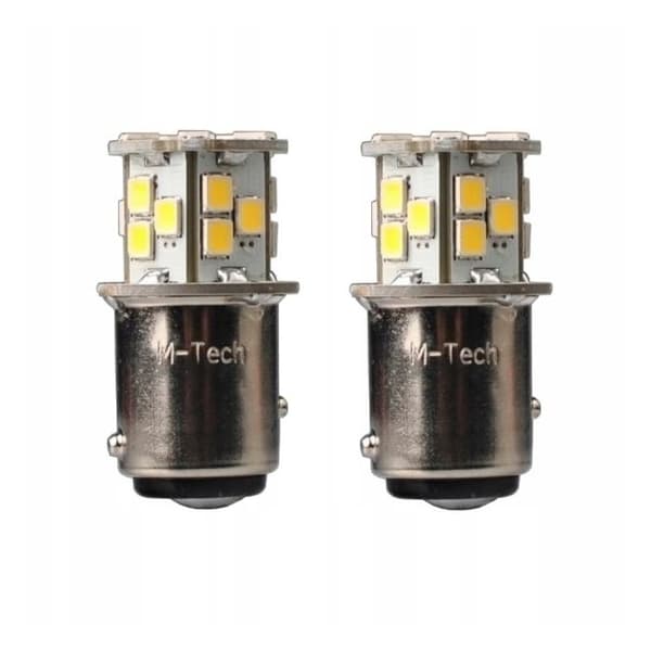 Ampoule til bil - M-TECH - MTECLB113W - Hvid - 12 V - P21/5W