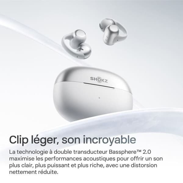 Shokz TWS ØRETELEFONER LUFTKONDUKTION EAR RING OPEN DOTS 2 GRÅ