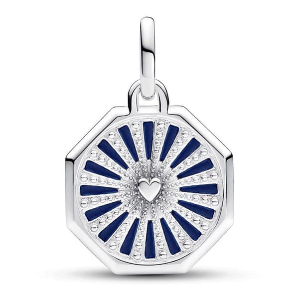 Pendentiv - Dam - 793040C01 - Fin Silver 925/1000 - Elegant - Grå Emalj