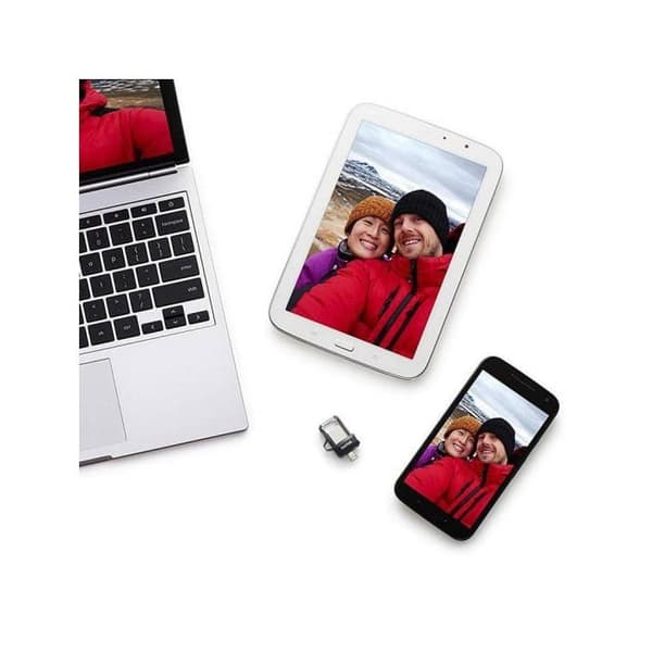 USB-nøgle - SANDISK - Ultra Dual Drive m3.0 - 64 GB - USB 3.0 - Micro USB