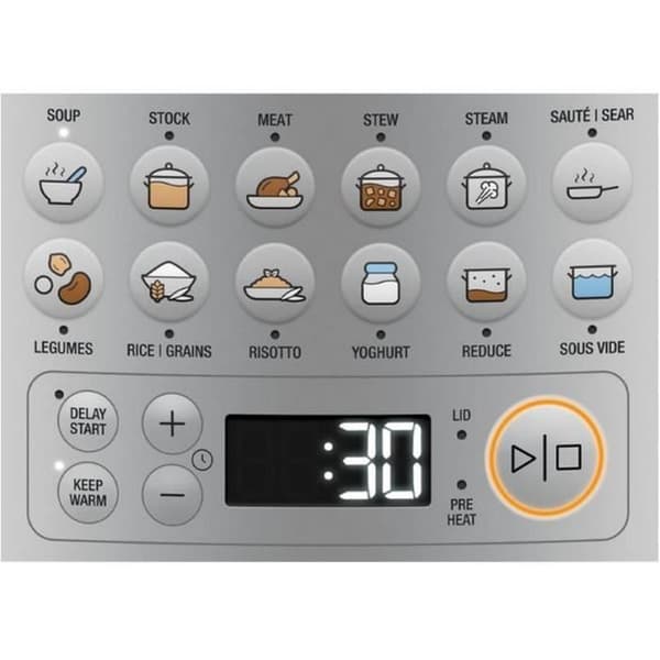 Multiköksmaskin - SAGE - SPR680BSS2EEU1 - 1100W - Borstat stål - 14 program