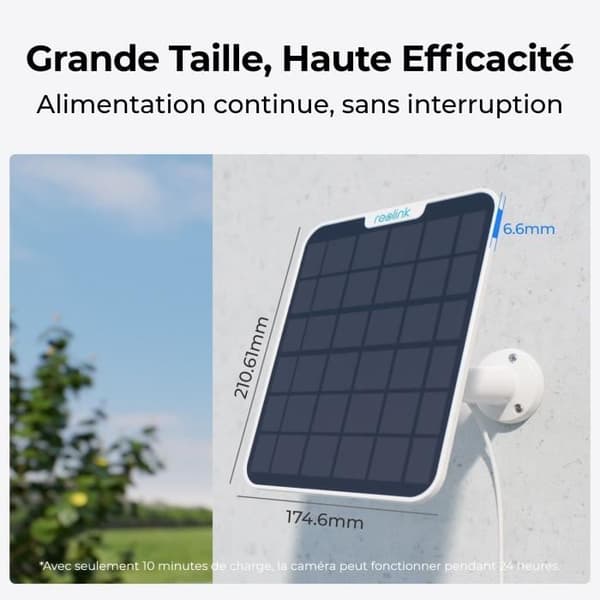 Solpanel - REOLINK - SR3 - 5,8 W - Hvid