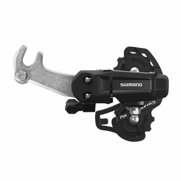 Bagdæmper til MTB - Shimano - TY200 - 6-7 gear - Mono plade - Sort