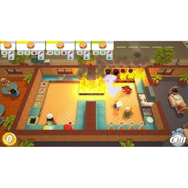 TV-spel - Overcooked! + Overcooked! 2 - Bundle - Upp till 4 spelare - Simulation PS4