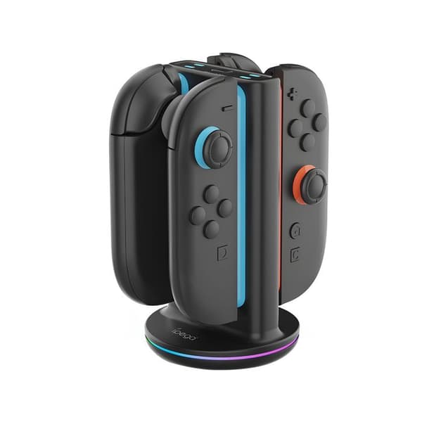4-i-1 Opladestation til Nintendo Joy-Con Switch 2 Model SW2051 Ipega Sort