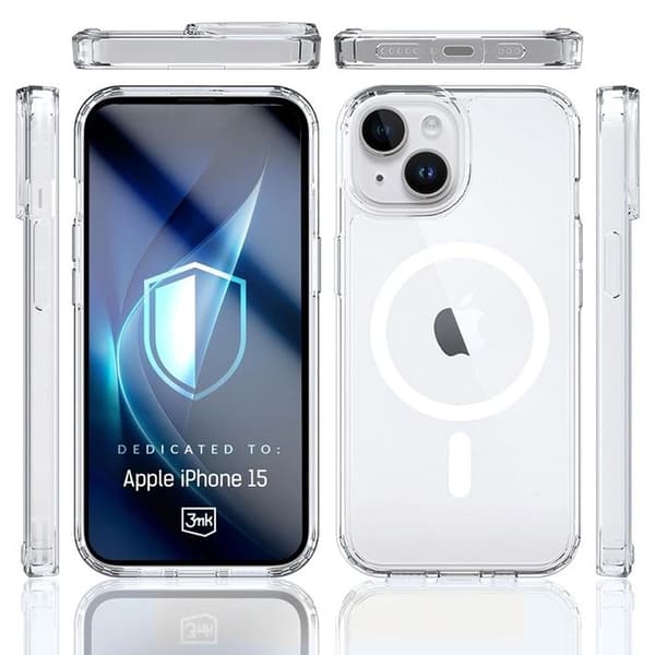 3mk Armor MagCase til iPhone 15 - Transparent