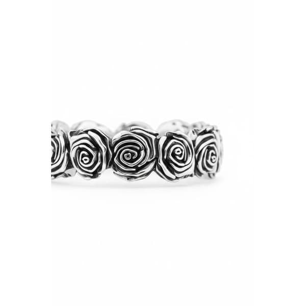 Rosa Midnattsring i silver