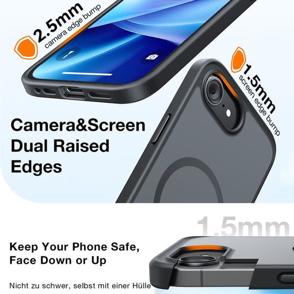 Coque Torras Guardian Magnetic Series til iPhone 17 Pro - Orange