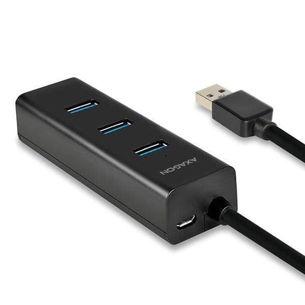 USB Hub - AXAGON - HUE-S2B - 2 Porte - USB 3.0 - Sort - 5000 Mbit/s