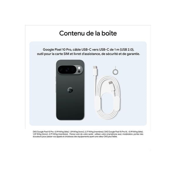 Smartphone Google Pixel 10 Pro 1 Till Svart Vulkanisk