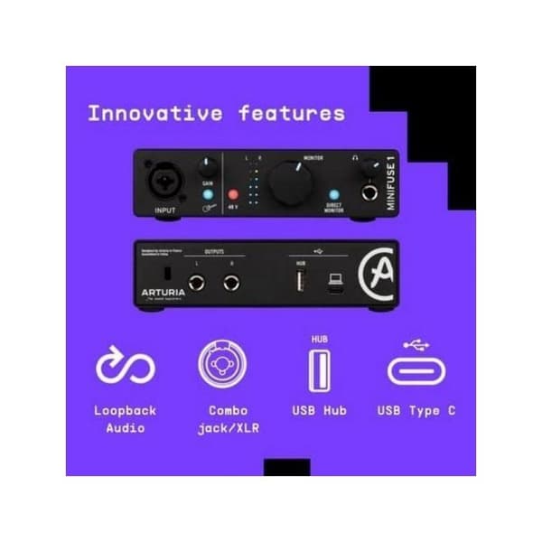 Arturia MiniFuse 2 Vit Ljudkort