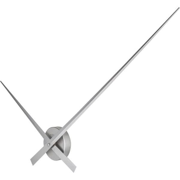 NEXTIME Hands vægur - Aluminium - Sølv Ø 85cm