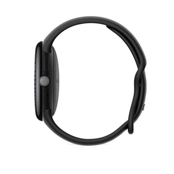Google Pixel Watch 5 45 mm Bluetooth Sort Mat med sort vulkansk gummibånd
