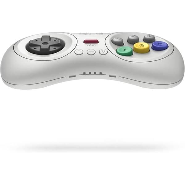 8bitdo Bluetooth-kontroller med 8 knappar M30 Vit, kompatibel med Switch, Android och PC