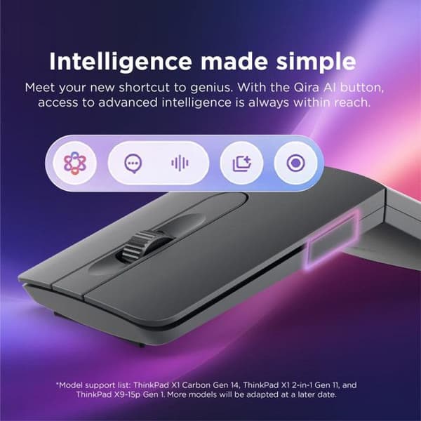 Mus - LENOVO - ThinkPad Presenter Bluetooth (Aura) - Bluetooth - 4000 DPI - 7 knappar