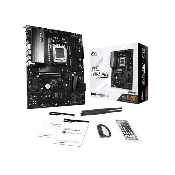 Moderkort - ASROCK - B850 Pro-A - WiFi - Socket AM5 - 1 Processor Max
