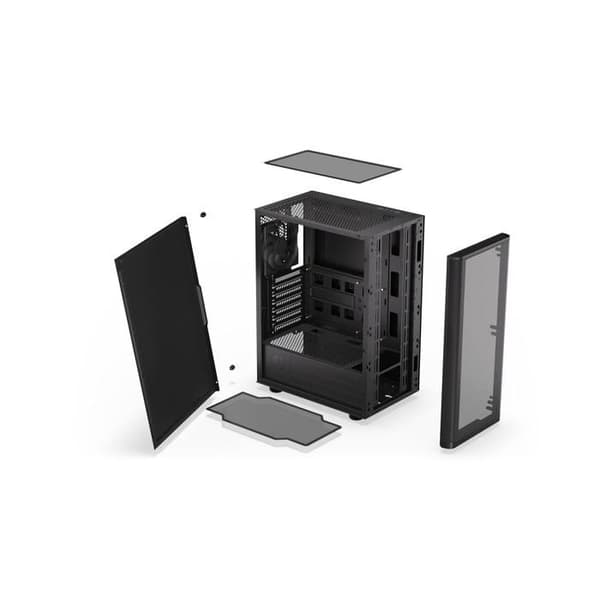 PC kabinet - Endorfy - Ventum 200 Solid - Midi - Sort - Sidepaneler