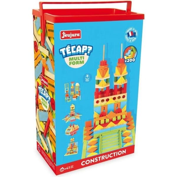 JEUJURA - Tecap Multiform - Træbyggespil - 200 stk