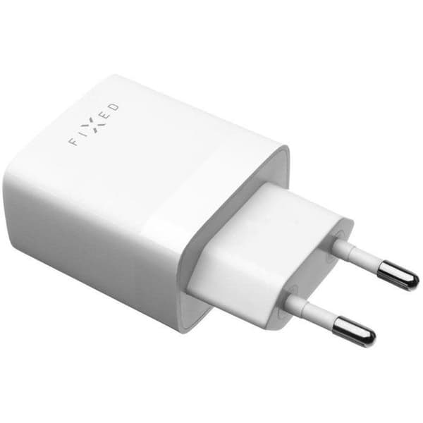 Väggladdare - FIXED - Smart Snabbladdning - 2xUSB - 17W - USB/Lightning-kabel 1m