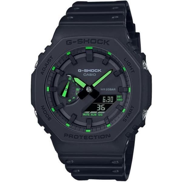 Ur - CASIO - G-Shock - Sort og Grøn resin