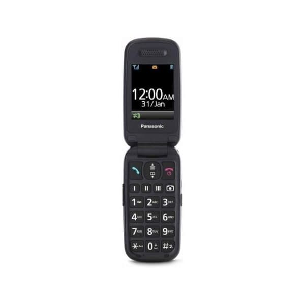 Fliptelefon - PANASONIC - KX-TU446 - Röd - Stötsäker - Lång batteritid
