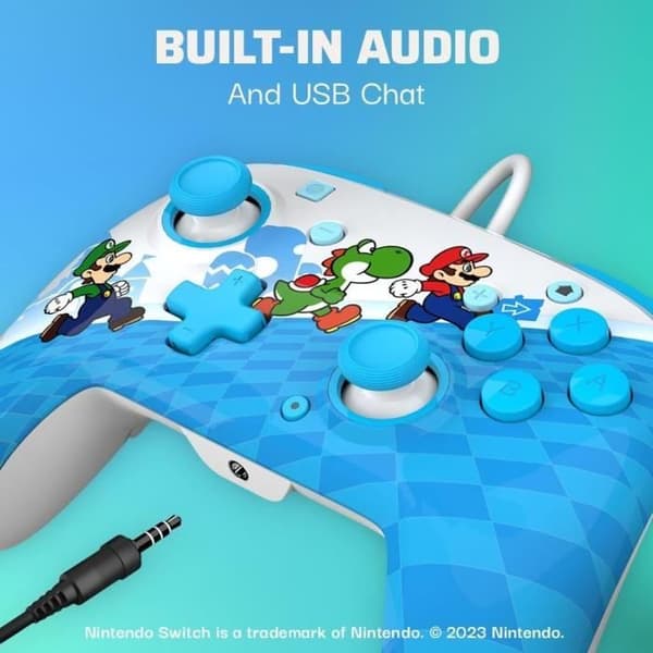 Trådad handkontroll - PDP - Rematch - Nintendo Switch - 3 m kabel - 3,5 mm jack - Programmerbara bakknappar