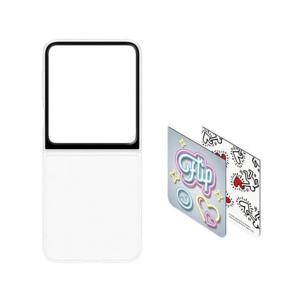 Coque - Samsung - Galaxy Z Flip6 - Grå - Blød - Personalisering NFC