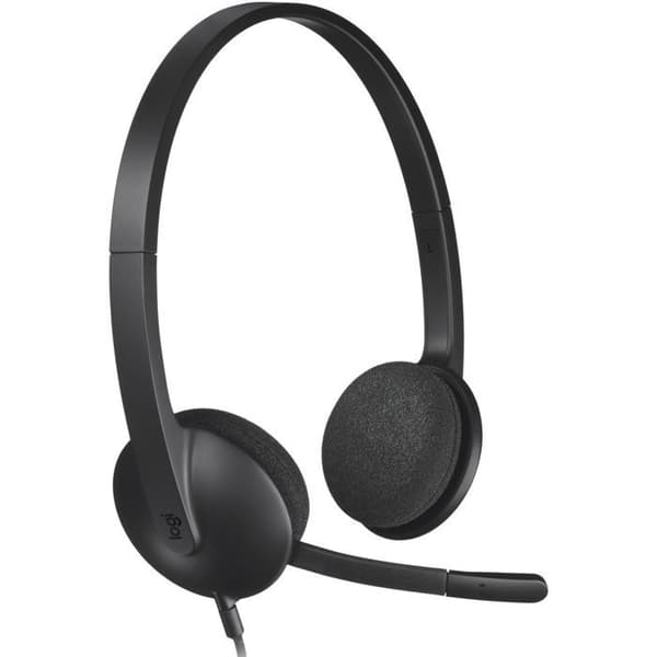 Hovedtelefon - Kabel - Logitech - H340 - USB - Støjbeskyttelse - Sort
