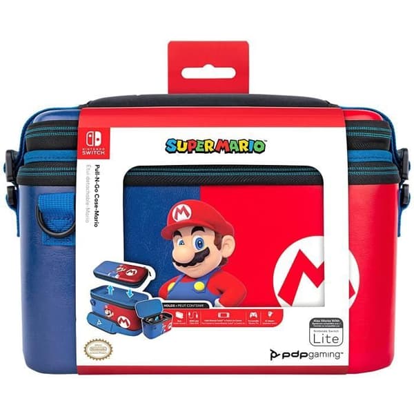 Opbevaringsboks - PDP - Pull N Go - Mario: Power Pose - Switch