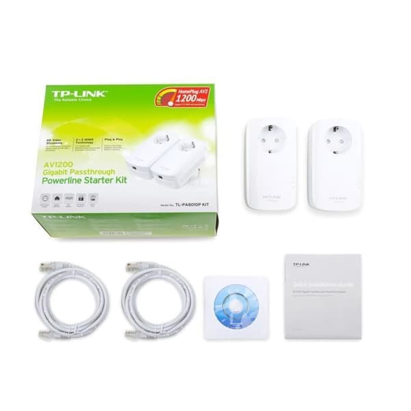 TP-LINK Kit Powerline AV1200 1 Ethernet-port